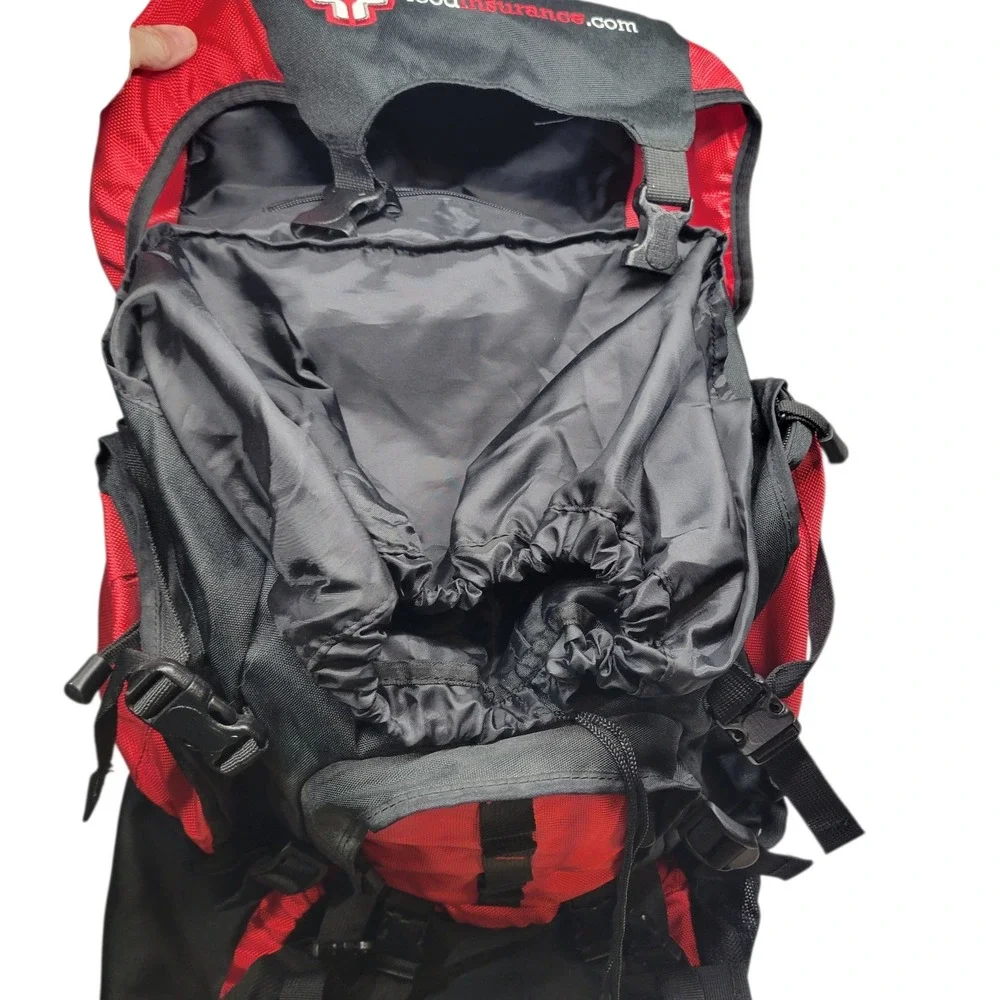 Food Insurance Tactical Hiking Backpack Red Black Emergency Survival Gear Pack